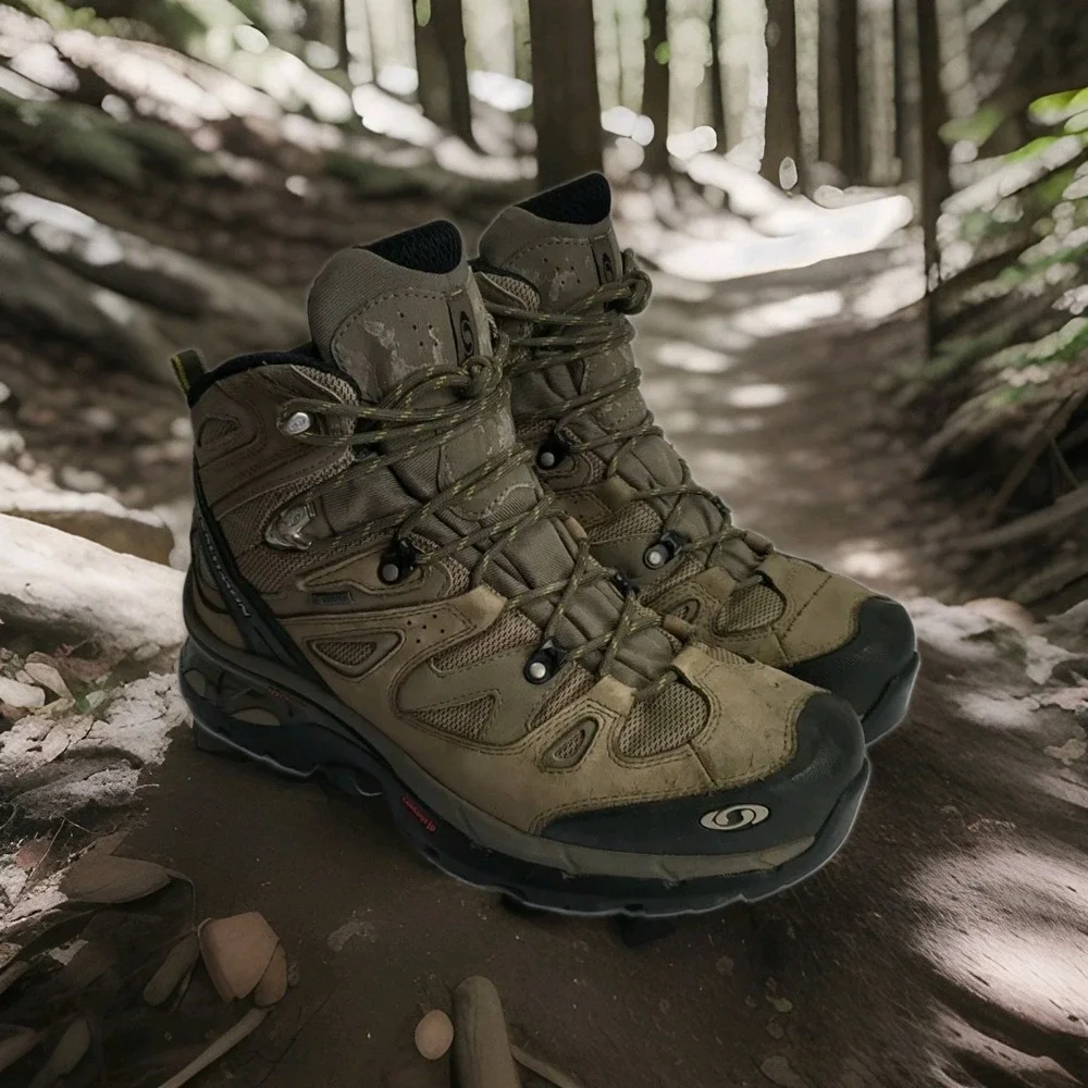 Salomon 3D Contagrip Men's Sz 9.5 Athletic Outdoor Hiking Boots Gore-Tex 643001